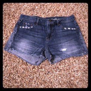 Denim shorts